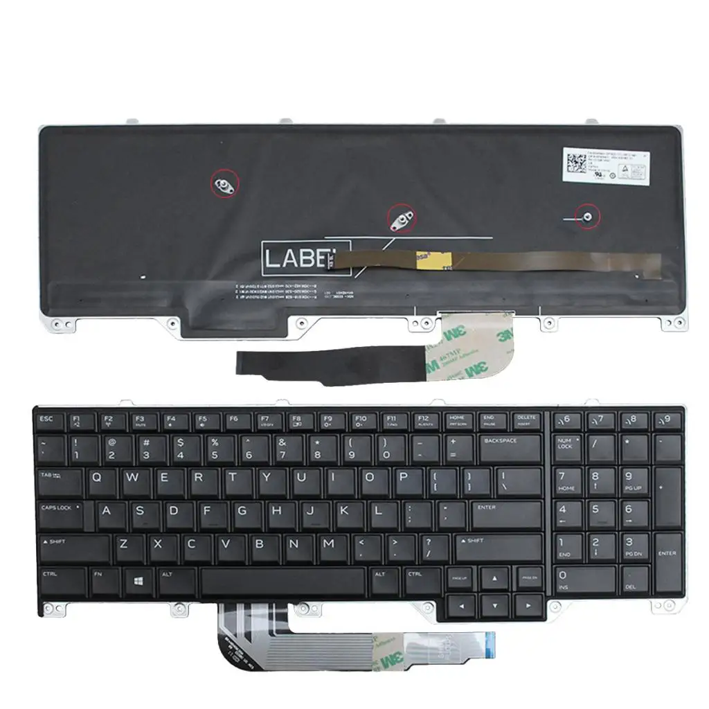 MagiDeal ПК ноутбук с подсветкой Клавиатура на замену для DELL Alienware 17 R4 ноутбук клавиатура ремонт без рамки