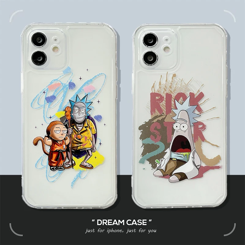 

Cute Funny scientist phone case For Apple iPhone12Pro max 7 8plus 11 XR XS MAX 11Pro Max Transparent Silicone soft backcover