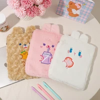 10 511 inch laptop bag cute cartoon bear tablet sleeve pouch student travel portable zipper case for ipad protective cover