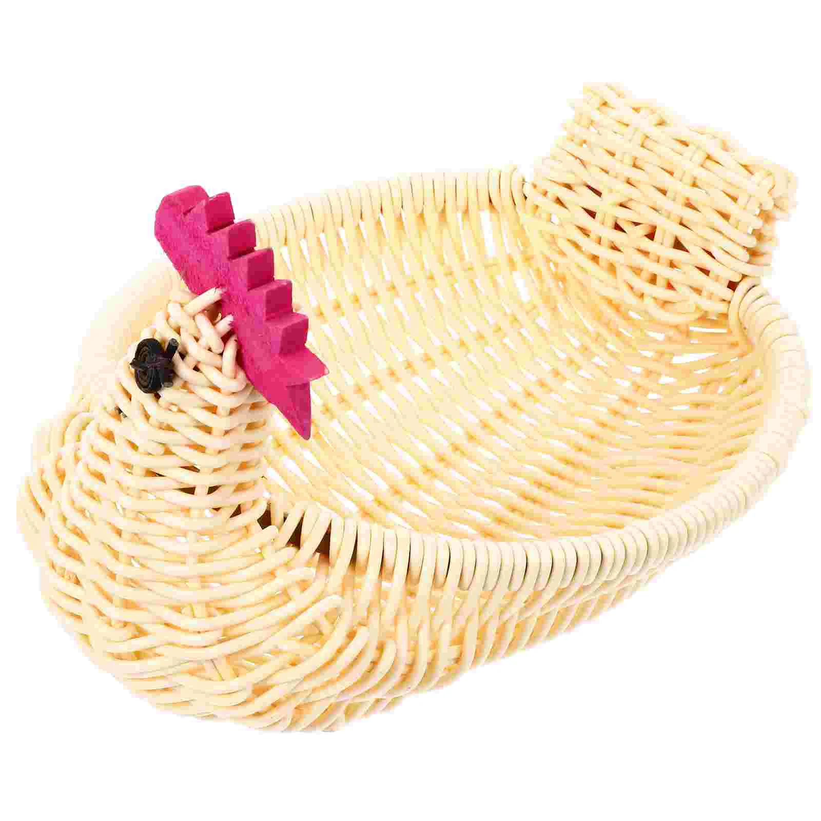 

Animal Modeling Fruit Rattan Storage Baskets Easter Candy Basket Organizer