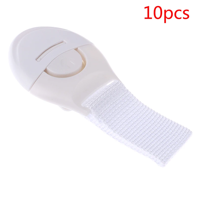 10pcs/Lot Drawer Door Cabinet Cupboard Toilet Safety Locks Baby Kids Care Plastic Straps Infant Protection |