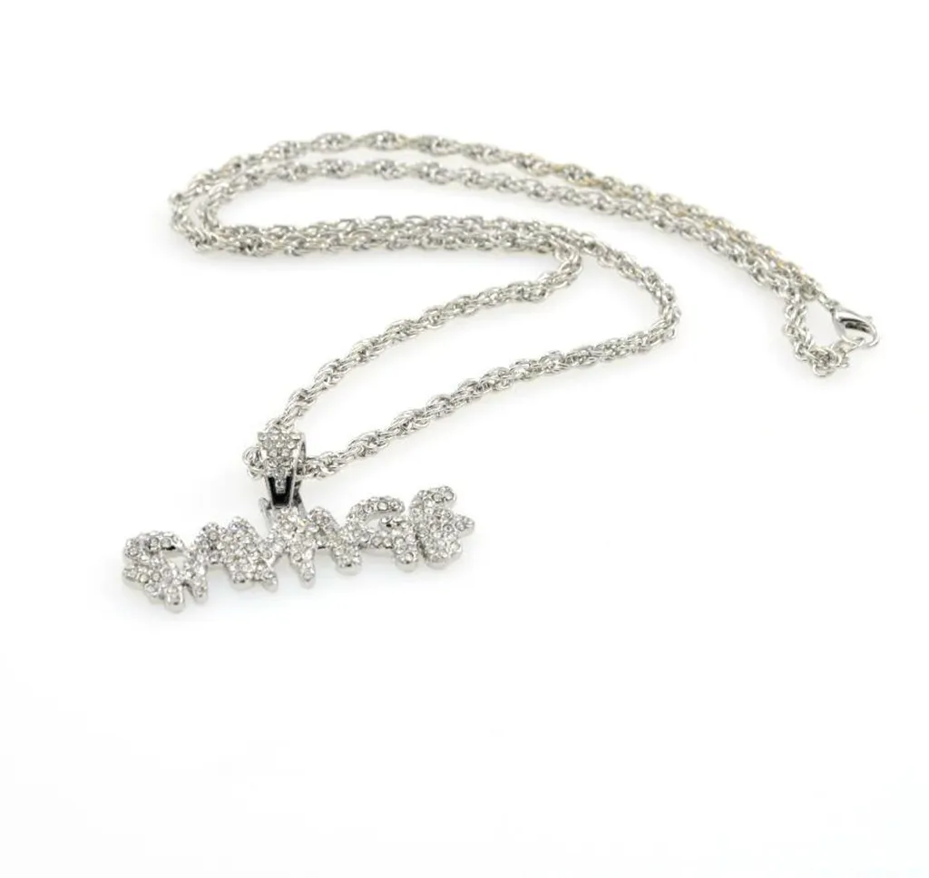 Мужские подвески в стиле хип хоп европейском и американском с буквами алфавита