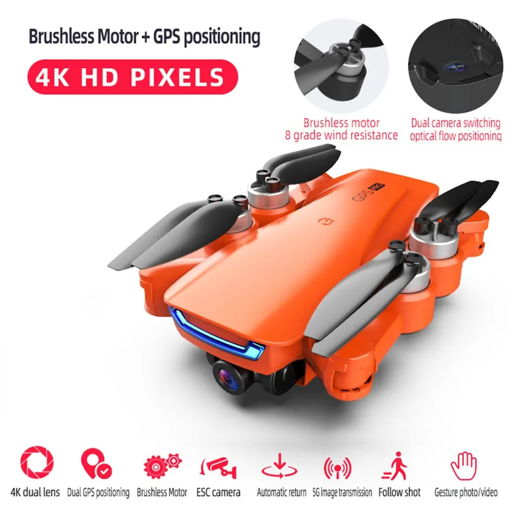

LU5 PRO drone 4K camera dual camera GPS height hold headless mode WiFi FPV brushless motor professional Drone