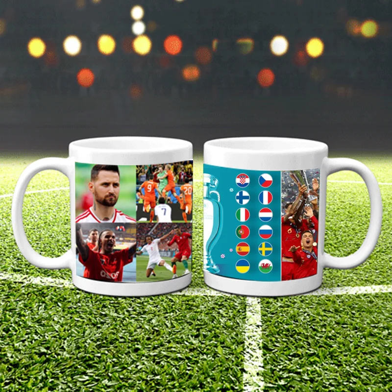 

Ceramic Magic Mug Coffee Cups Personalised Football Mug Gift Football Euro 2021 Birthday Christmas Present Customize Coffee Mugs