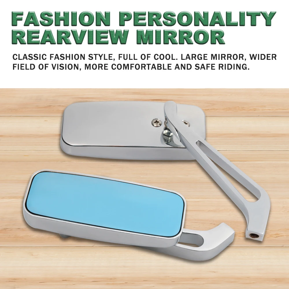 

Motorcycle Rear View Side Mirrors Universal For Harley Honda Kawasaki Suzuki Street Sport Bike Cruiser Chopper Touring