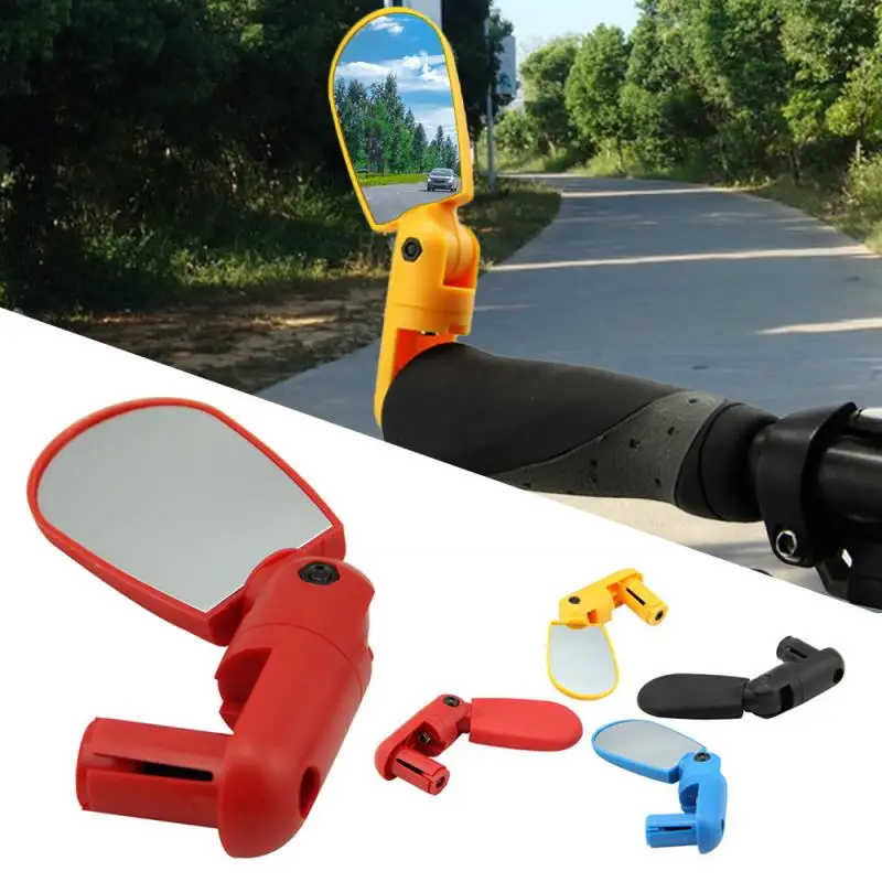 ABS 1Pcs Rotate Mini Bike Mirrors Road Mountain Handlebar Wide Angle Rear View Accessories | Спорт и развлечения