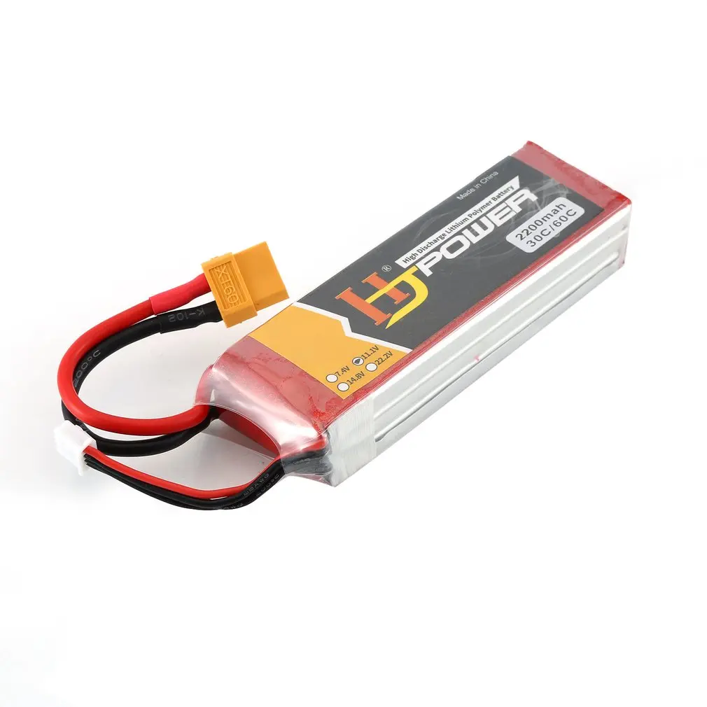 HJ 11,1 V 2200MAH 70C 3S Lipo батарея XT60 вилка перезаряжаемая для RC гоночный Дрон вертолет модель автомобиля лодки