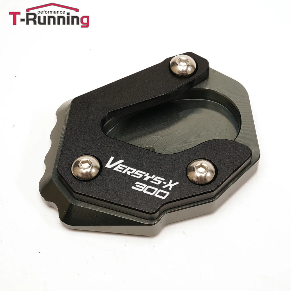 

Motorcycle Accessories CNC Side Stand Extension Kickstand Enlarge Pad For KAWASAKI VERSYS-X 300 Versys x 300 2017-2020