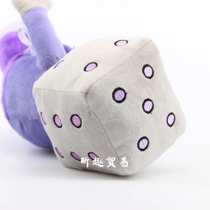 

NEW 28CM Hot Sale King Dice Plush Toy Doll Game Cuphead Stuffed Toys for Children
