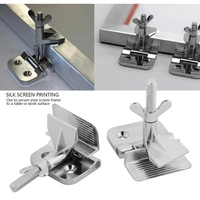 2pcs hinge clamp frame hinge clamp silk screen printing stainless steel hinge clamp diy hobby tool