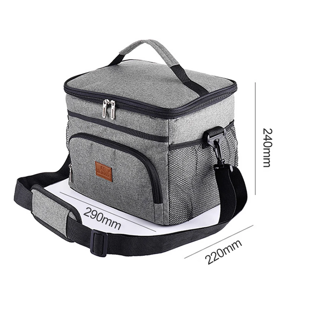 Изолированный термоохлаждающий Ланч-бокс сумка для работы и пикника льда в