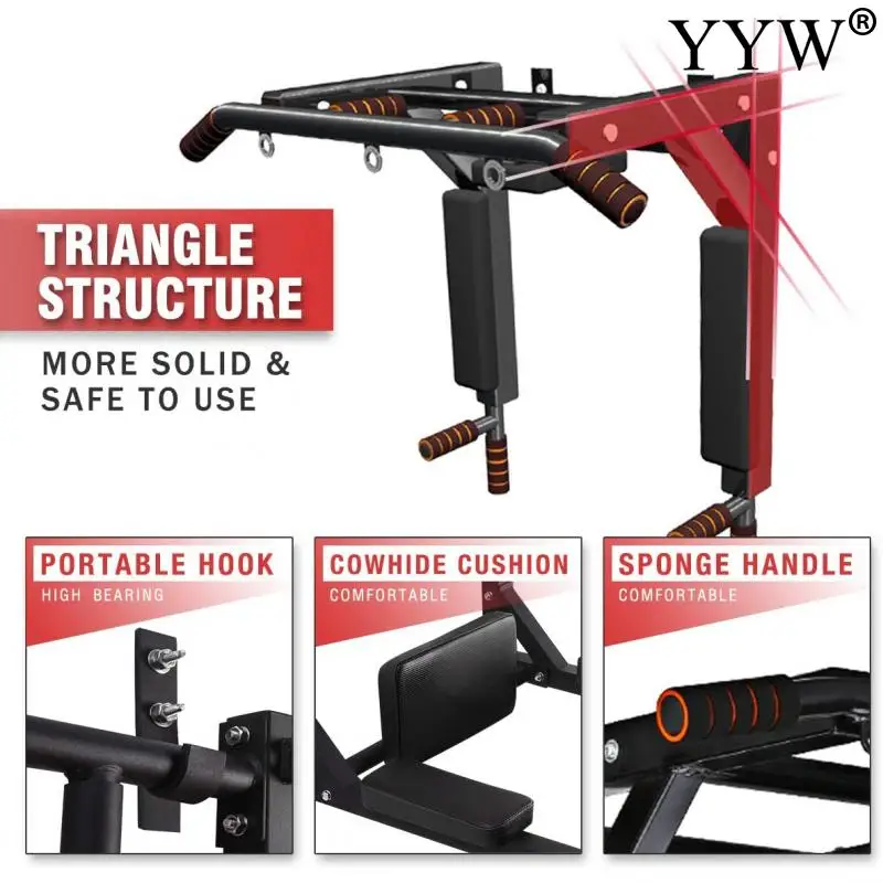 Новые Настенные горизонтальные стержни из стали 350 кг для домашнего тренажерного