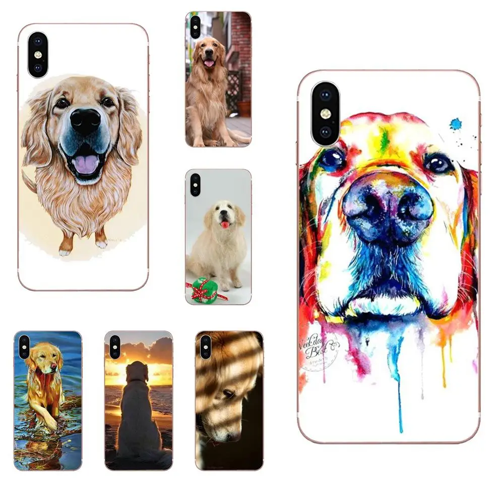 Мягкий чехол для HTC Desire 530 626 628 630 816 820 830 One A9 M7 M8 M9 M10 E9 U11 U12 Life Plus золотистый ретривер