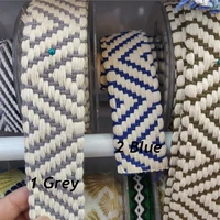 4cm width geometric ethnic embroidered lace trim jacquard ribbon sewing for garment accessories diy craft