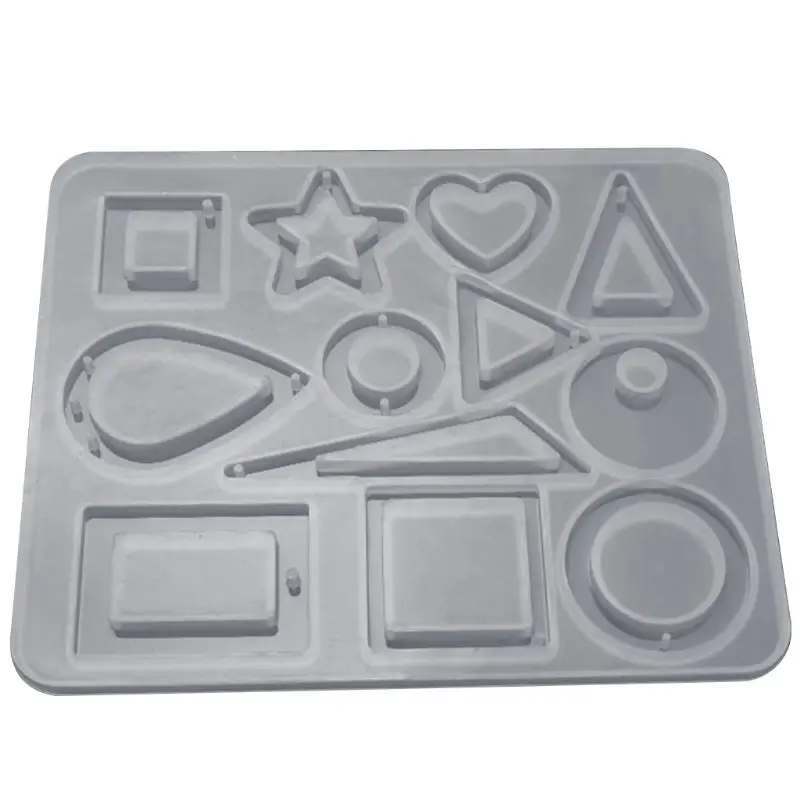 

Silicone Acrylic Earring Necklace Pendant Mold Resin Casting Mold Jewelry Making