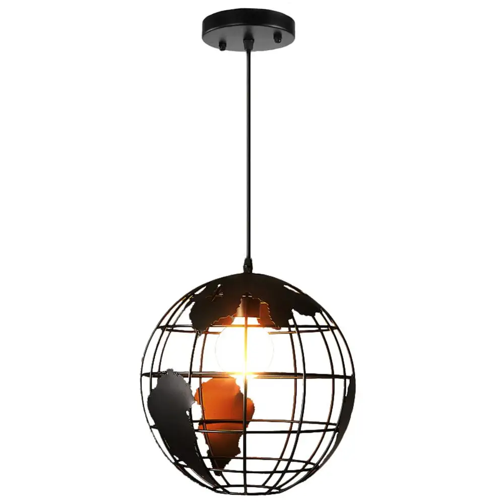 Креативные заземляющие люстры в стиле ретро Лофт железный шар подвесной