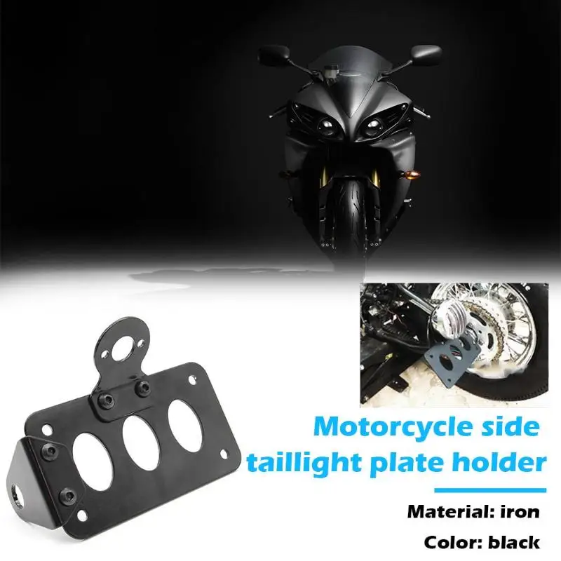 Motorcycle Side Mount License Plate Bracket Kit for Harley Bobber Chopper | Автомобили и мотоциклы
