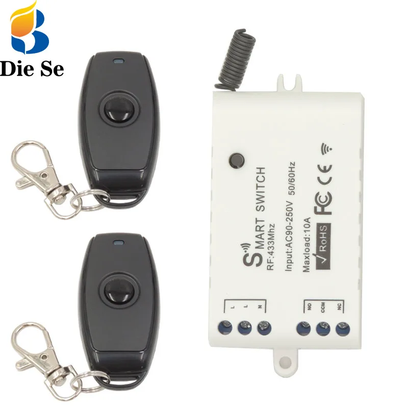 

Diese 433Mhz Universal Relay Receiver With Wireless Remote Control,RF Relay Board ,AC220V 1CH Controller for Lamp/LED/Lighting