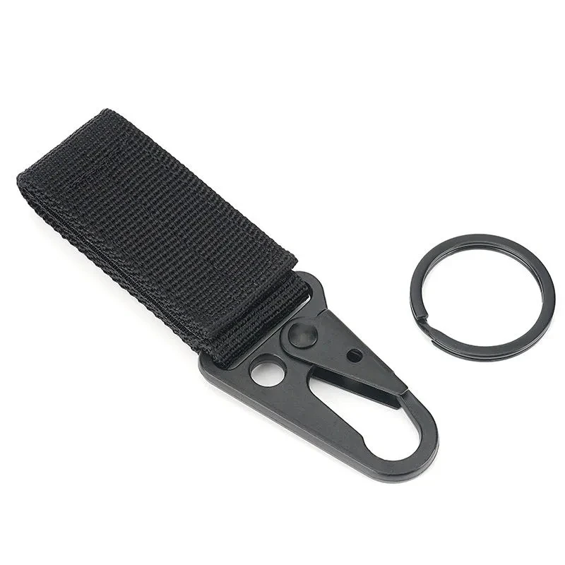 

Nylon webbing olecranon buckle outdoor tactical equipment water bottle buckle keychain olecranon backpack hook belt carabiner