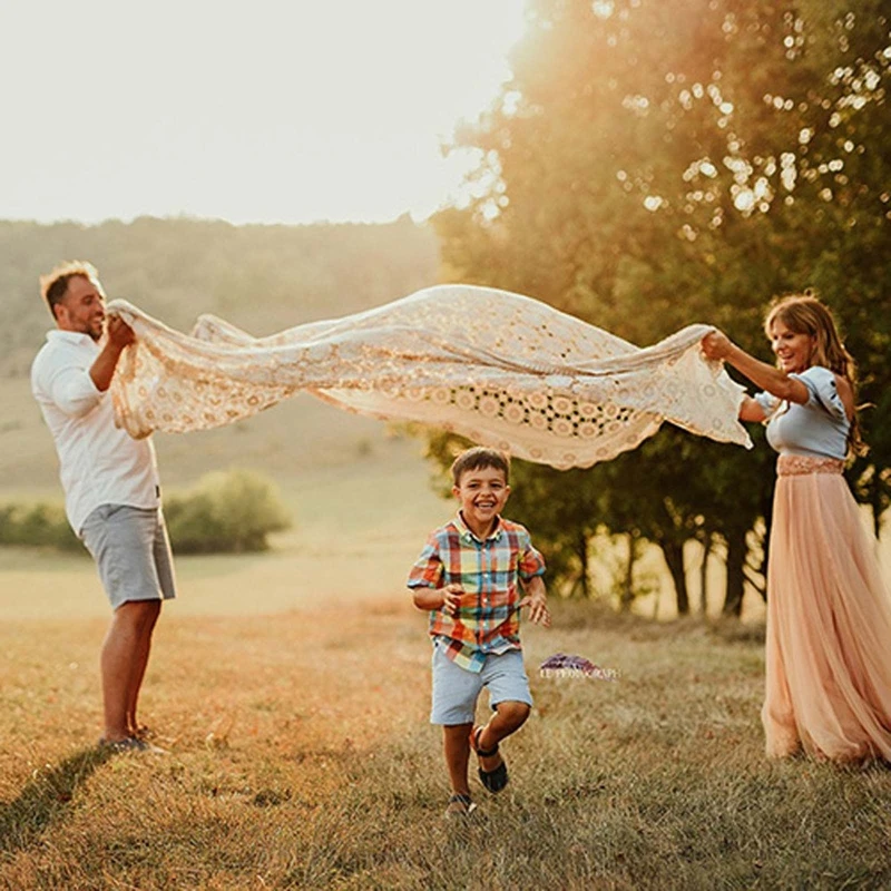 

Newborn Hollow Lace Blanket Infants Photo Shooting Posing Basket Filler Backdrop Cloth Baby Toddler Photography Props DXAD