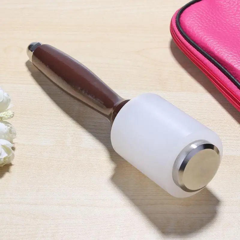 

Wood Handle Leather Craft Embossing Hammer Carving Cutting Engraving Hammer Craft Stamping Tools for Leathercraft