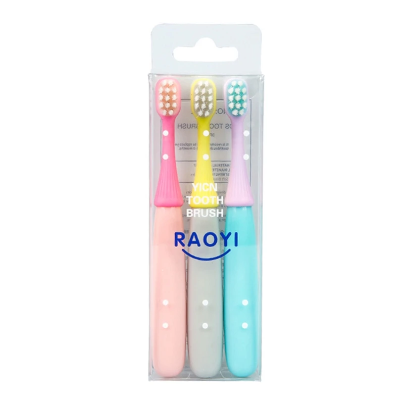 

3 Pcs/Set Soft Bristles Cute Children Toothbrushes Cartoon Mushroom Head Teeth Brush Baby Kids Dental Oral Hygiene Care