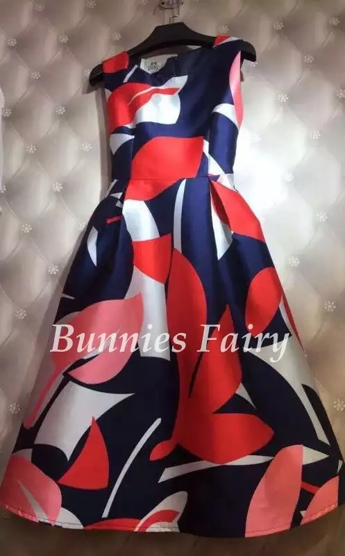 BunniesFairy Весна Осень Хепберн Винтаж Ретро Пастельные цветы цветочный принт Высокая талия платье-майка без рукавов Vestidos