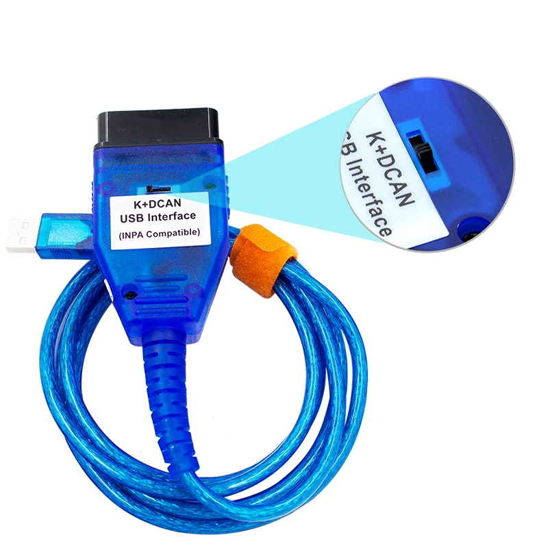 Удлинительный кабель OBD2 для BMW 20Pin INPA K DCAN диагностические кабели Разъемы D CAN