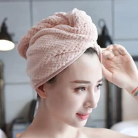 magic shower cap microfiber hair quick drying dryer towel bath wrap cap quick hat turban dry shower cap hair bonnet