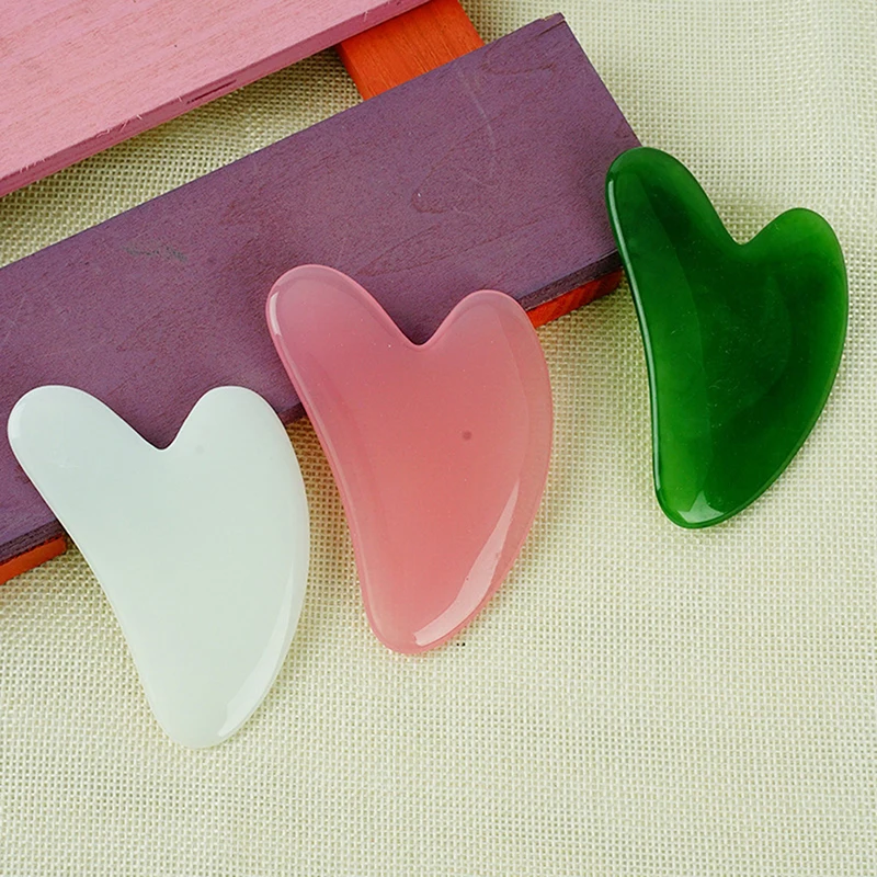 

Natural Jade Guasha Board Massage Tool SPA Therapy Gua Sha Massager Antistress Body Care Scraping Board Skin Lifting Beauty Care