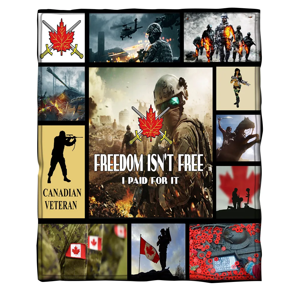 Теплое одеяло Irisbell Freedom Theme Sherpa теплое покрывало для дивана кушетки спальни