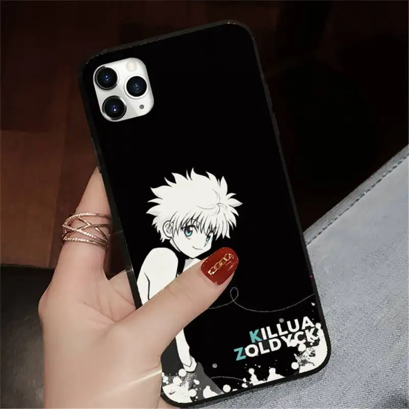 

Anime Hunter X Hunter Killua Zaoldyeck Phone Cases for iPhone 11 12 pro XS MAX 8 7 6 6S Plus X 5S SE 2020 XR
