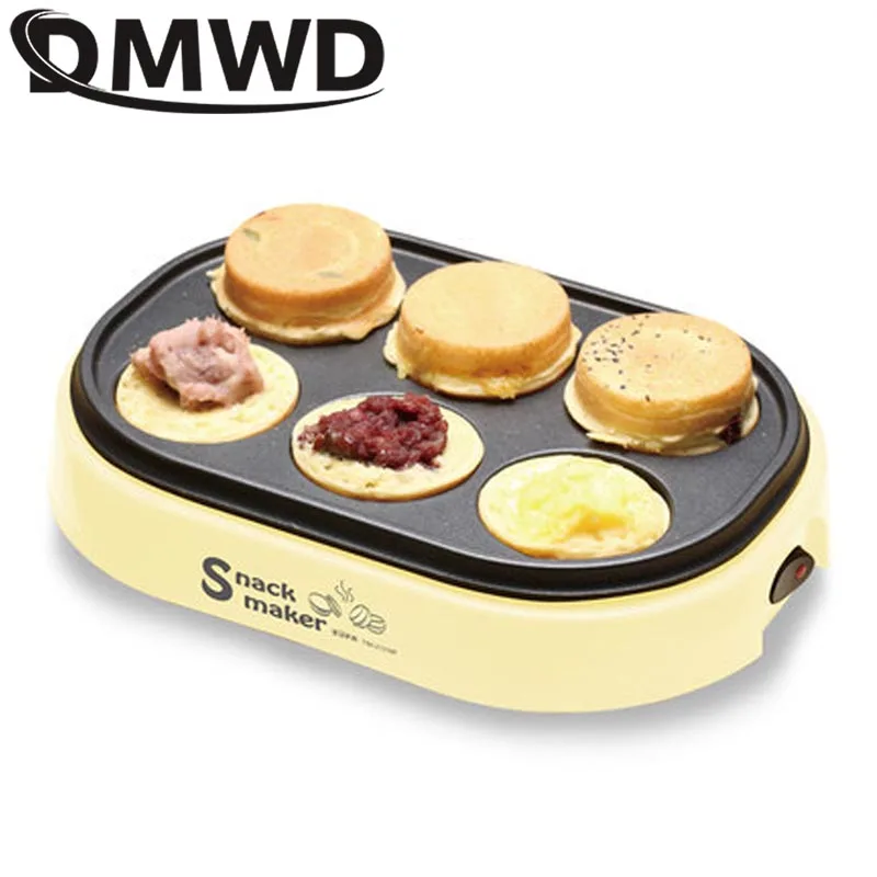 価格を確認してください 電気卵ハンバーガー焼成機グリドル小豆ケーキパイクレープメーカーミニ朝食パンケーキオムレツ卵フライパン Eu
