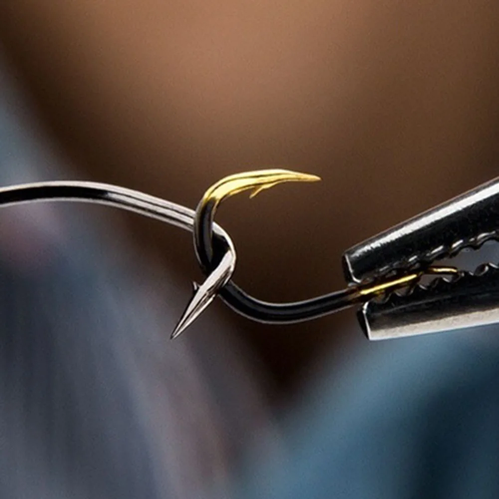 10 шт. рыболовные крючки для открытой рыбалки колючие стальные держатель блесны