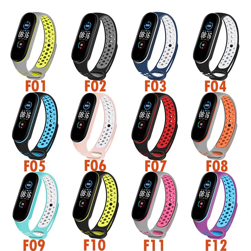 

Colorful Strap For Xiaomi Mi Band 5 4 3 Silicone Bracelet Wristband For Xiaomi Band 4 MiBand 5 4 3 Wrist Color TPU Strap