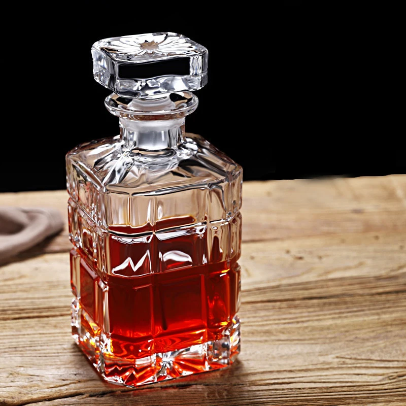

Европейский Винтажный хрустальный стеклянный матовый пробка от бутылки вина Алкогольная бутылка Водка Виски графин