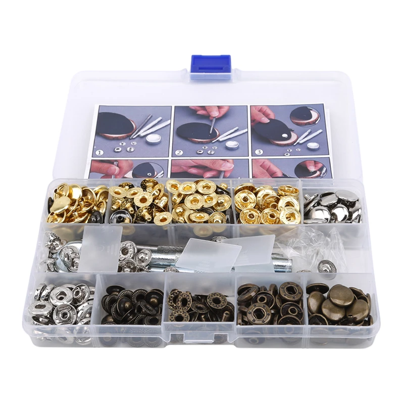 Пресс Оснастка Кнопка шпилька застежка для шитья Кнопки + инструменты удар 1