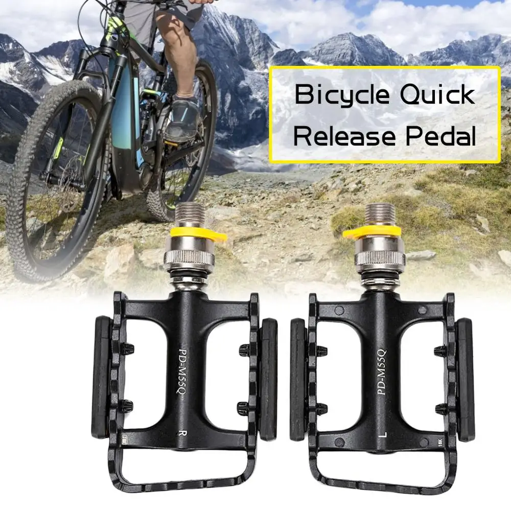 

Quick Release MTB Bicycle Pedals CNC Aluminum Alloy Ultralight Road Bike Pedals 3 Bearing Folding Bike Pedal Bicycle Accessories