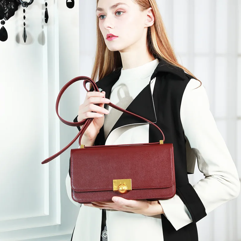 DASTINLY New Fashion Women Shoulder Messenger Bags Popular Portable Small Square Bag Split Leather 2020 Early Spring | Багаж и сумки