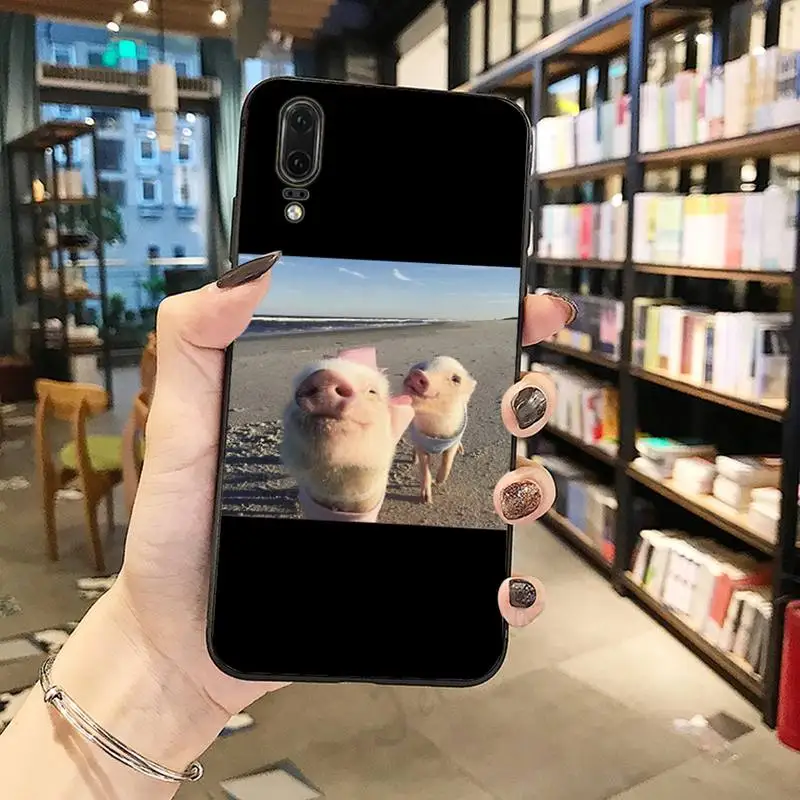 

Cute Pig Pink pet animal artr Phone Case For Huawei honor Mate P 10 20 30 40 Pro 10i 9 10 20 8 x Lite