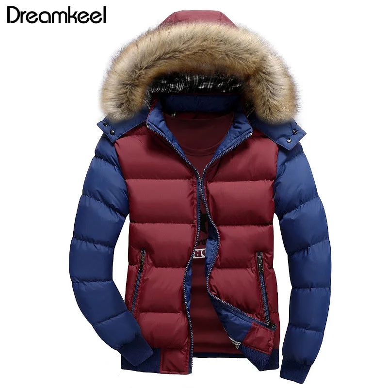 

Новинка 2019, Мужская парка Homme, модная мужская куртка размера плюс 4XL с капюшоном в стиле пэчворк, утепленная хлопковая куртка на осень и зиму, ...