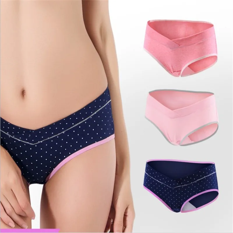 3 шт./партия беременность нижнее Белье для беременных хлопок u-образный с низкой
