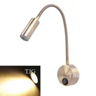 Гибкие светодиодные Настенные светильники, 3 Вт, бра, светодиодные Настенные светильники для чтения, спальни, светильник переменного тока 220 В, аппликация на стену, светильник