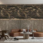 Фотообои на заказ в китайском стиле с имитацией под мрамор и древесину