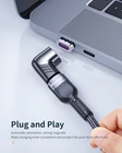 Магнитный адаптер Essager 100 Вт USB Type-C для быстрой зарядки, магнитный конвертер USB Type-C в Type-C, магнитный кабель, USB разъем