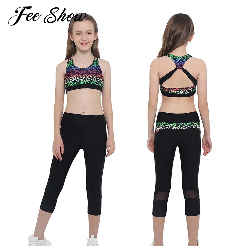 2 предмета детское платье для девочек с принтом спортивный костюм без рукавов