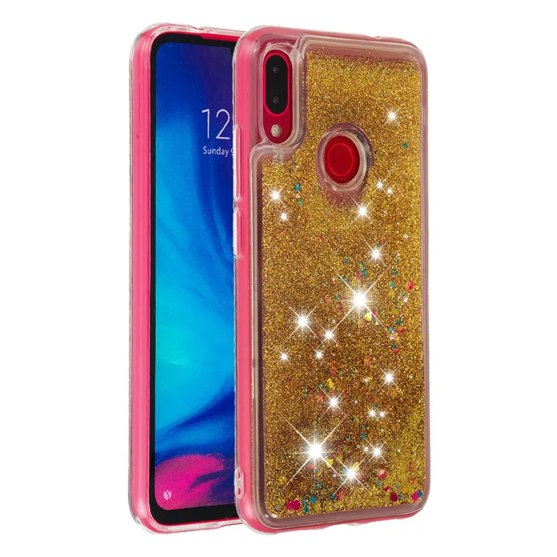 Блестящий Мягкий чехол для Xiaomi Redmi Note 7 6 Pro, милые плавающие блестки, полное покрытие, Xao mi xiomi Red mi Note7 Note6 Pro 6Pro