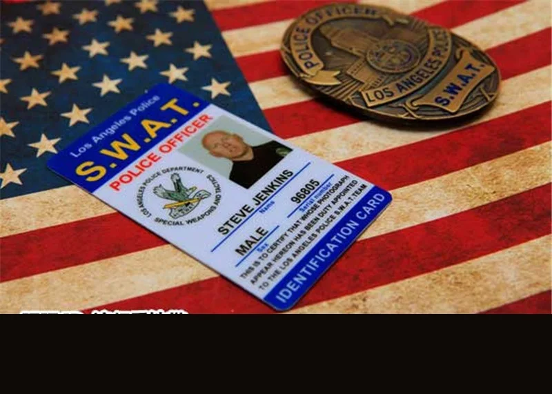 Значки для полицейских спецназа США кожаный чехол держатель удостоверения