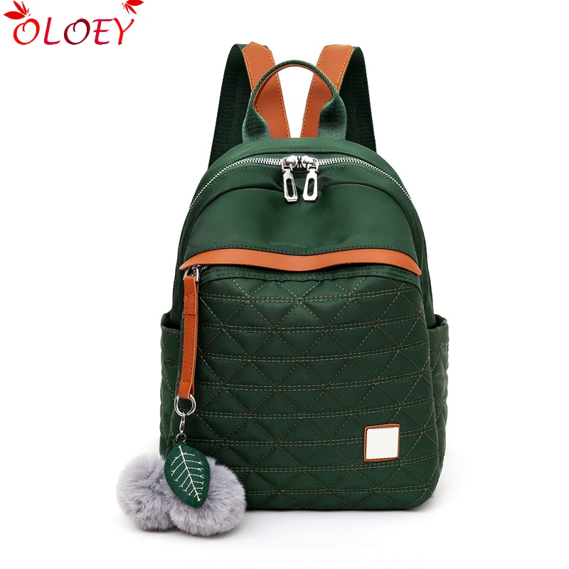 

Новый женский рюкзак, школьная сумка для подростков, водонепроницаемый рюкзак из ткани Оксфорд с алмазной сеткой и защитой от кражи с мехов...