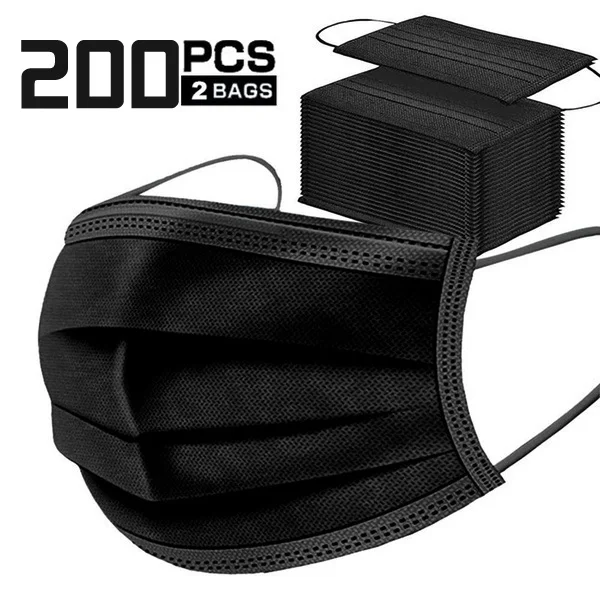 

3-layer Disposable Face Cover non-woven material Mouth Nose Eyeshade for Adult Men